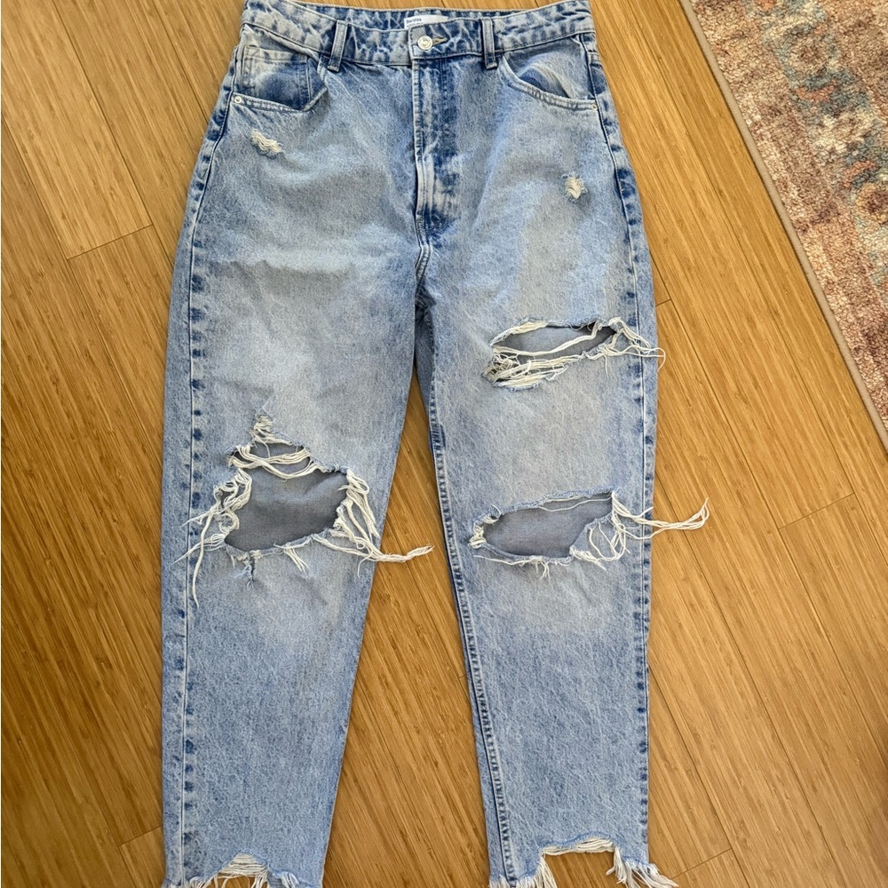Bershka Light Blue Denim Jeans